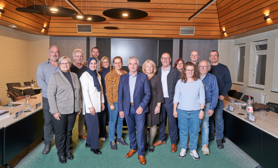 groepsfoto van de districtsraadsleden van Borsbeek